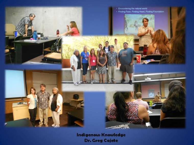Collage of Indigenous Knowledge and Science Education workshop activities