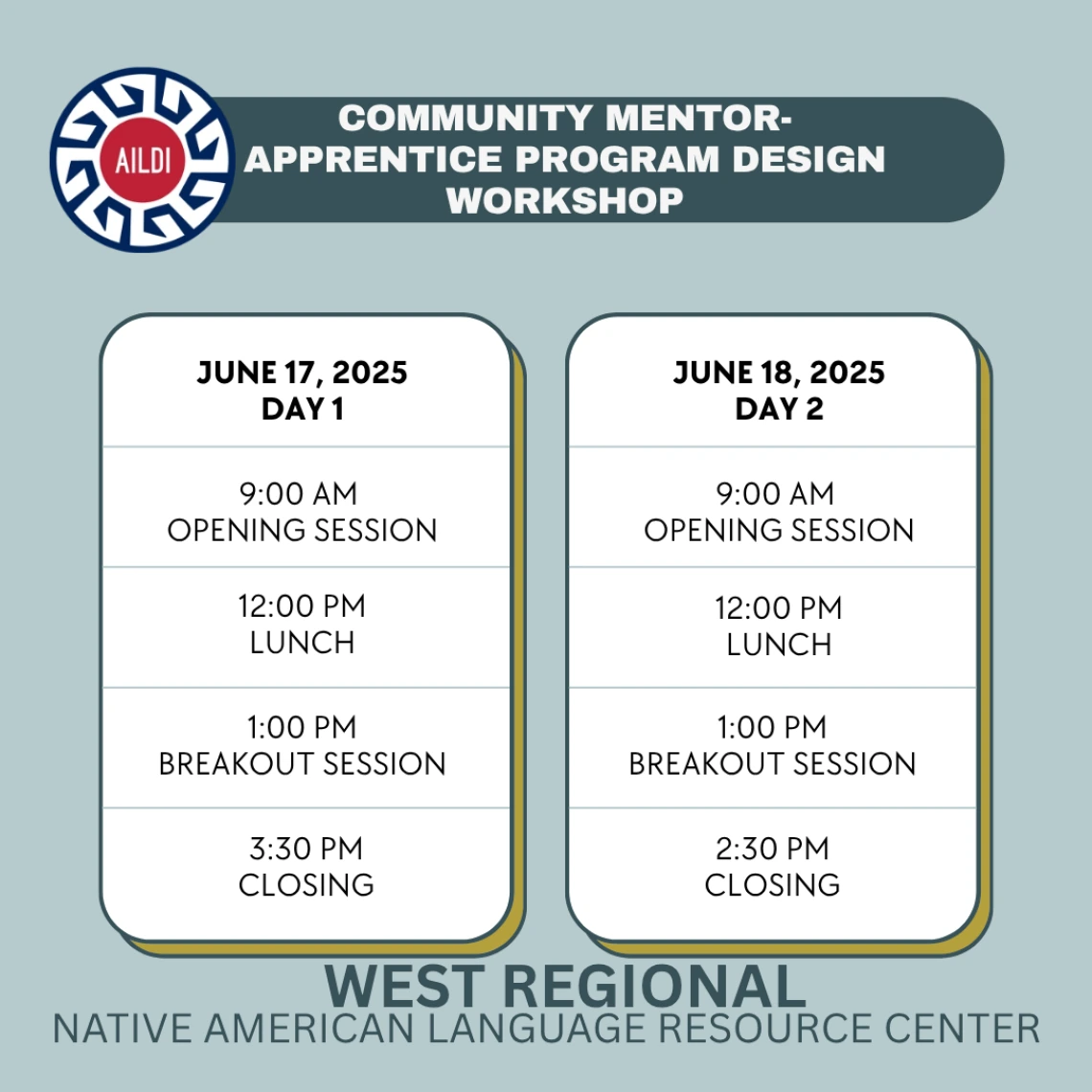agenda for MAP workshop